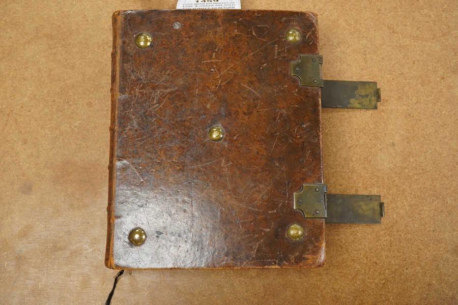 [BIBLE] The Holy Family Bible ... with concise explanatory notes ... by The Rev. Alexander Fortestcu. 3rd edition, 2 vols (in one). engraved plates, old mottled calf, panelled spine and red label, cover bosses and with c